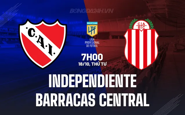 Independiente vs Barracas Central